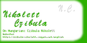 nikolett czibula business card